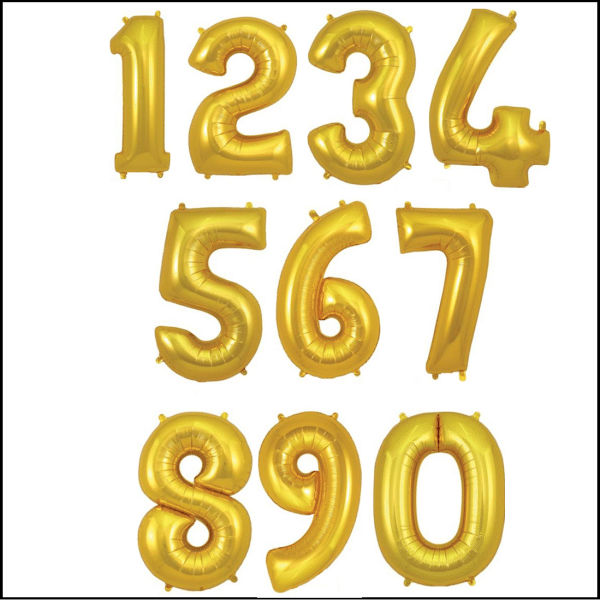 Click Here To Buy Our Large Helium Filled Gold Balloon Numbers In Cardiff
