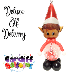 Deluxe Elf Arrival Balloon From Cardiff Balloons