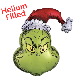 Large Helium Filled Grinch Balloon