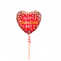 Happy Valentines Day Foil Balloon From Cardiff Balloons