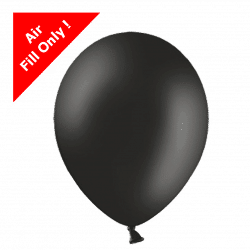 Black 5 inch latex balloons
