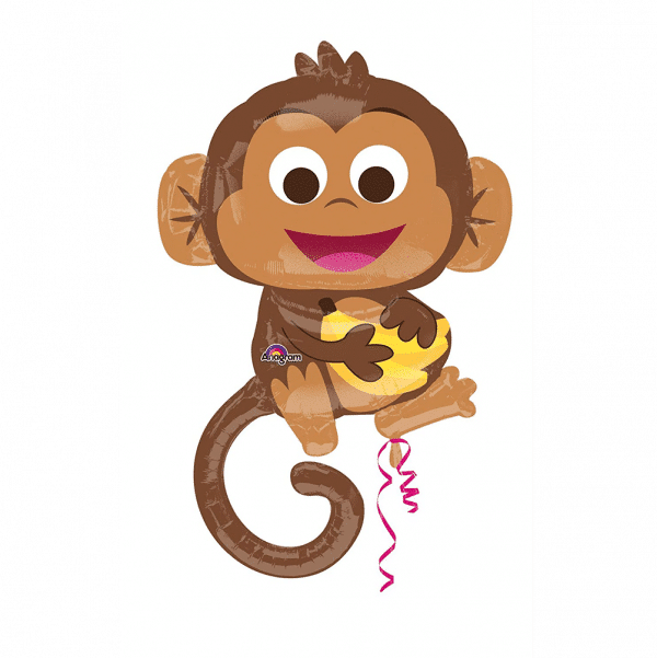 Large Helium Filled Monkey Balloon From Cardiff Balloons