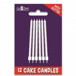 white cake candles from cardiff balloons