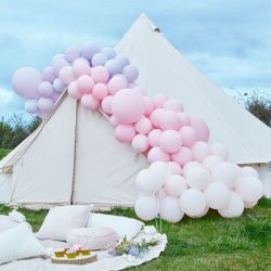 Large Pink and Purple DIY Organic Balloon Arch Kit