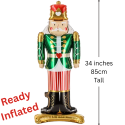 Foil standing nutcracker foil balloon
