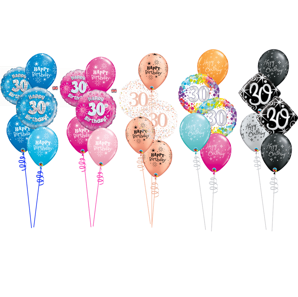 30th Birthday Balloon Bouquet Decoration