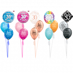 30th Birthday Balloon Table Bouquet