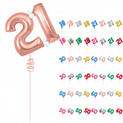 Large Double Number Floating Birthday Display