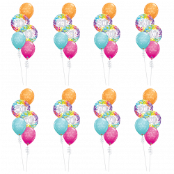 Multi Coloured Classic Balloon Bouquet
