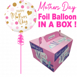 Mothers Day Foil Balloon in A Box From Cardiff Balloons