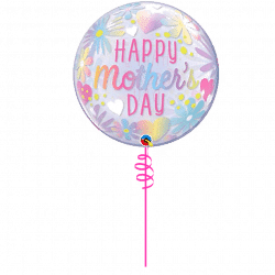 Mothers Day Pastel Flowers Bubble Balloon From Cardiff Balloons