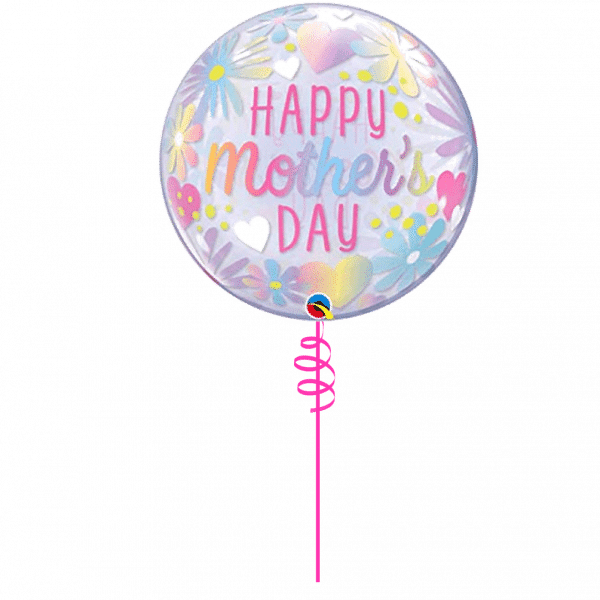 Mothers Day Pastel Flowers Bubble Balloon From Cardiff Balloons