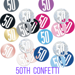 50th birthday confetti fromcardiff balloons