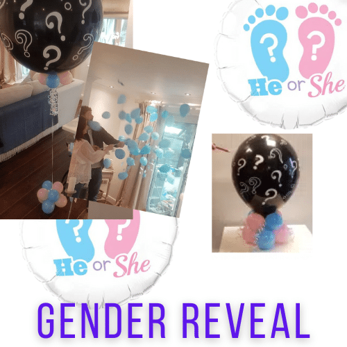 Gender Reveal Balloons IN Various Styles From Cardiff Balloons