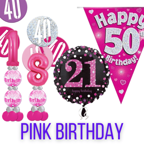 Pink Birthday Party Celebrations available here in Cardiff