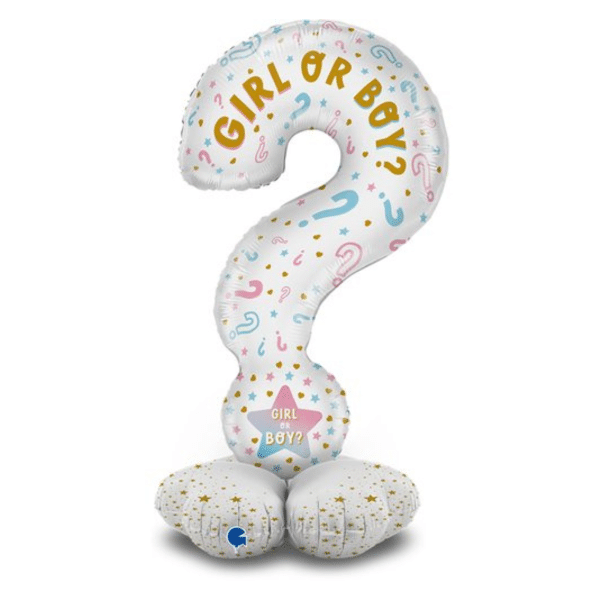 Boy or Girl question MArk Gender Balloon From Cardiff Balloons