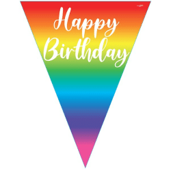 Rainbow Happy Birthday Bunting From Cardiff Balloons