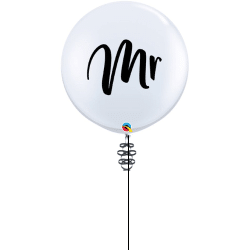 Large Helium Filled Latex Mr Balloon From Cardiff Balloons