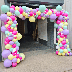 Organic Square Balloon Arch From Cardiff Balloons