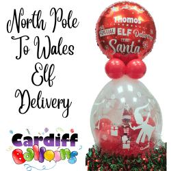 North Pole To Wales Elf Delivery From Cardiff Balloons