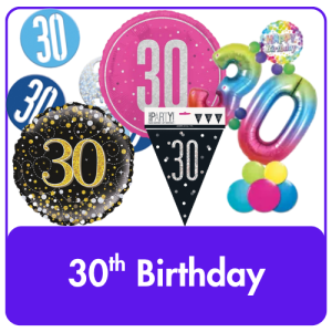 30th Birthday Decorations and Balloons From Cardiff Balloons