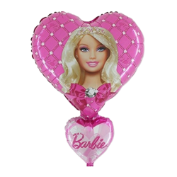 Barbie Hearts Supershape Foil Balloon From CArdiff Balloons