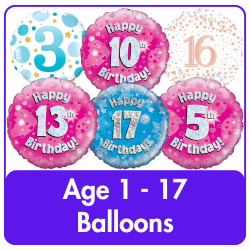 Childrens Age Balloons