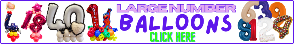 Click here to see our large number range at Cardiff Balloons
