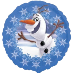 Frozen Olaf Round Foil Balloon Fom Cardiff Balloons
