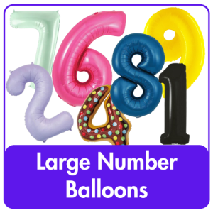 Large Single Number Balloons