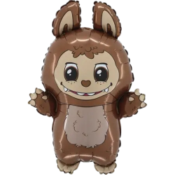 Brown Labubu Bad Bunny Balloon