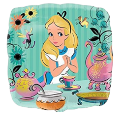 Disney Alice In Wonderland Square Foil Balloon