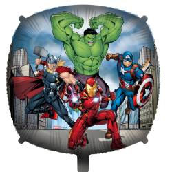 Marvel Avengers Square foil balloon available from Cardiff Balloons