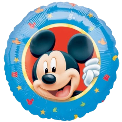 Mickey Mouse Round Blue Edged Foil Balloon