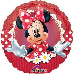 Minnie Mouse Red Foil Balloon From Cardiff Balloons