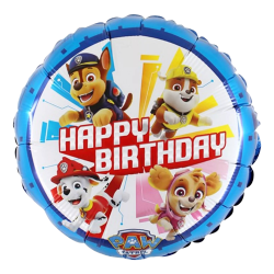 Paw Patrol Birthday Round Balloon