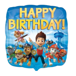 Paw Patrol Square Birthday Balloons
