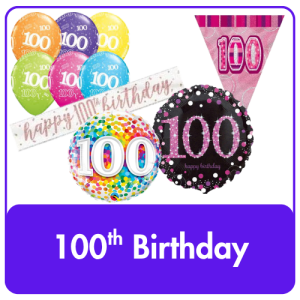 100th Birthday Party Items From Cardiff Balloons
