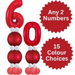 60th Birthday Balloon Tower