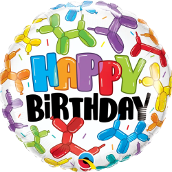 Balloon Dog Happy Birthday Balloon
