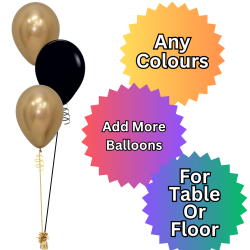 Black & Gold Balloon Bouquet