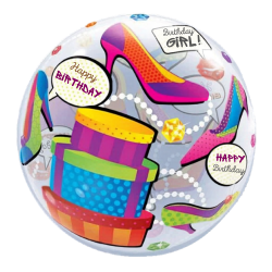 Fashion Shopping Happy Birthday Bubble Balloon