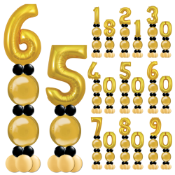 Gold Double Balloon Tower