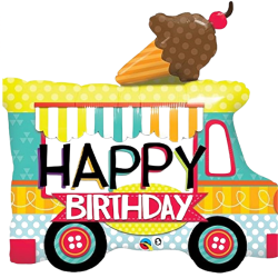 Icecream Truck Birthday Balloon