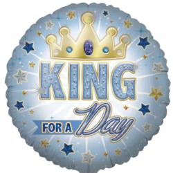 King For A Day Birthday Supershape Balloon