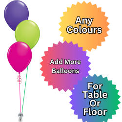 Multi Coloured Balloon Bouquet