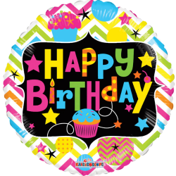 Neon Gellibeans Happy Birthday Balloon