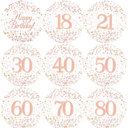 Rose Gold Birthday Balloon