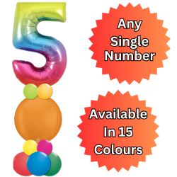 Single Number Balloon Tower
