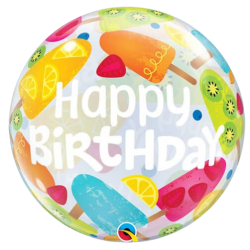 Summer Fun Happy Birthday Bubble Balloon